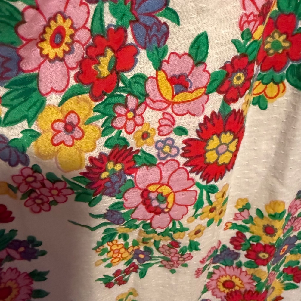 Boden Lillian Cotton Floral Midi Dress Size 16/18 - Picture 7 of 14